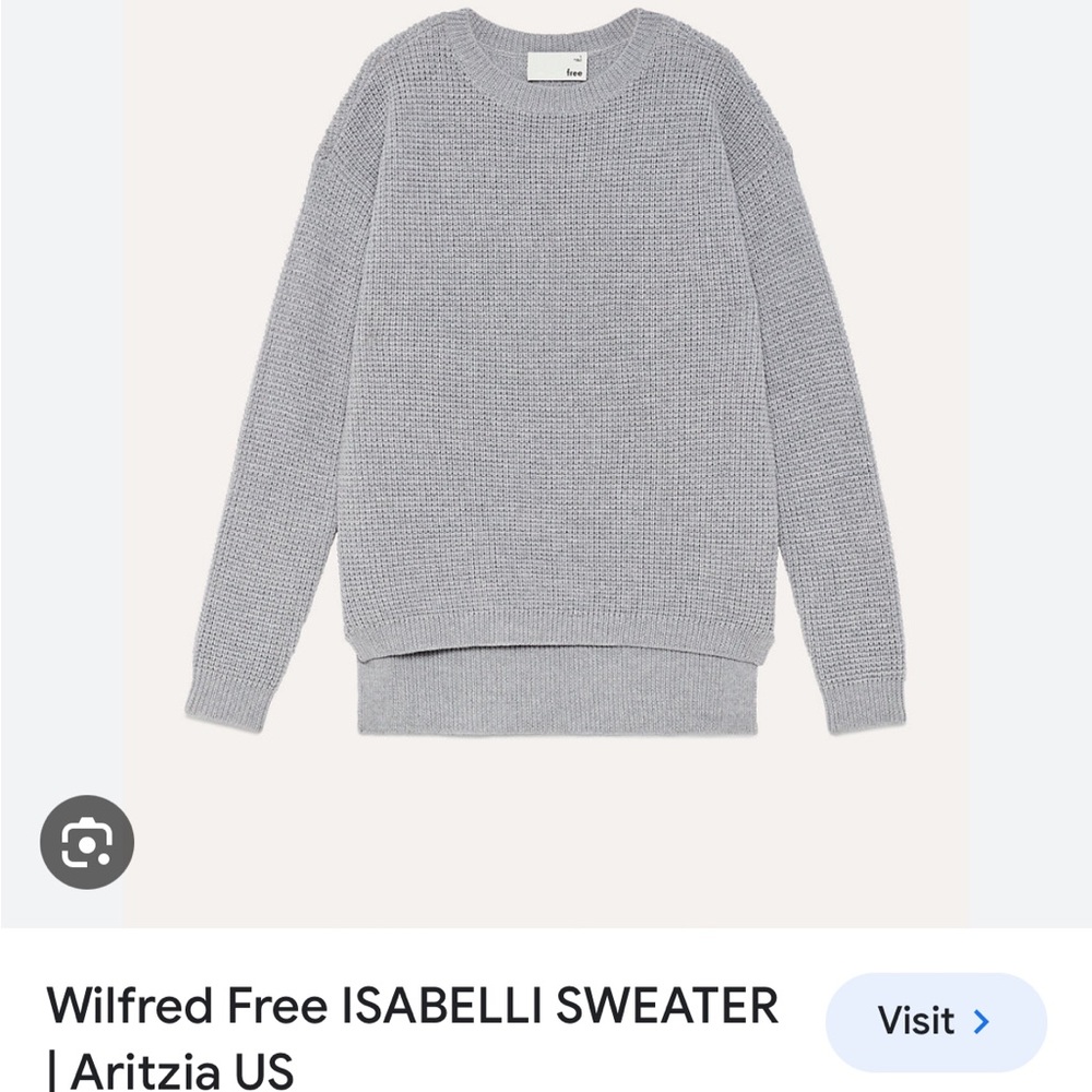 Grey Wilfred Free Isabella sweater- Medium